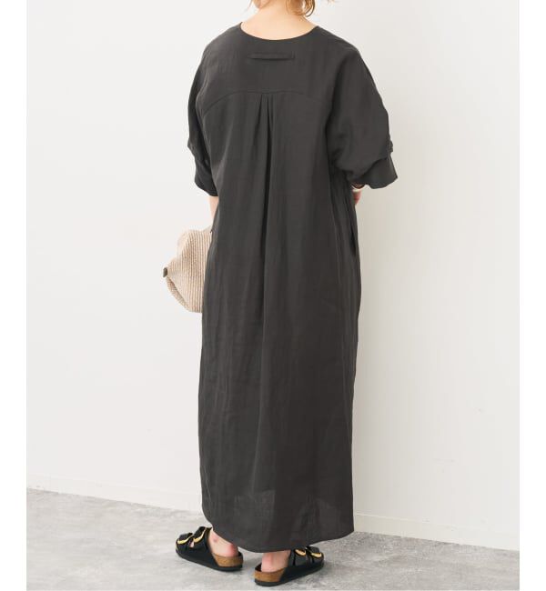 Spick and Span「TICCA リネンツイストスリーブワンピース」|ワンピース|