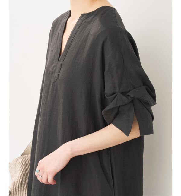 Spick and Span「TICCA リネンツイストスリーブワンピース」|ワンピース|