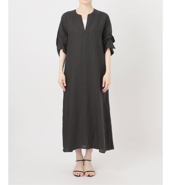Spick and Span「TICCA リネンツイストスリーブワンピース」|ワンピース|