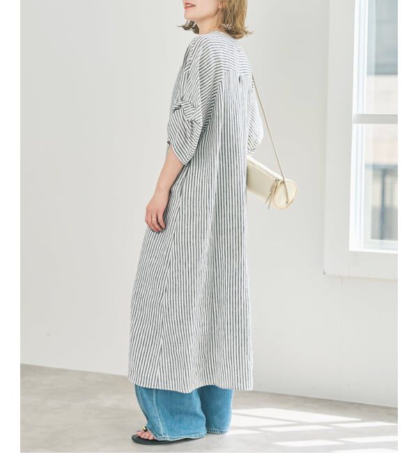 Spick and Span「TICCA リネンツイストスリーブワンピース」|ワンピース|