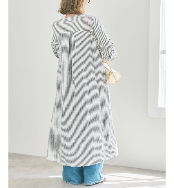 Spick and Span「TICCA リネンツイストスリーブワンピース」|ワンピース|
