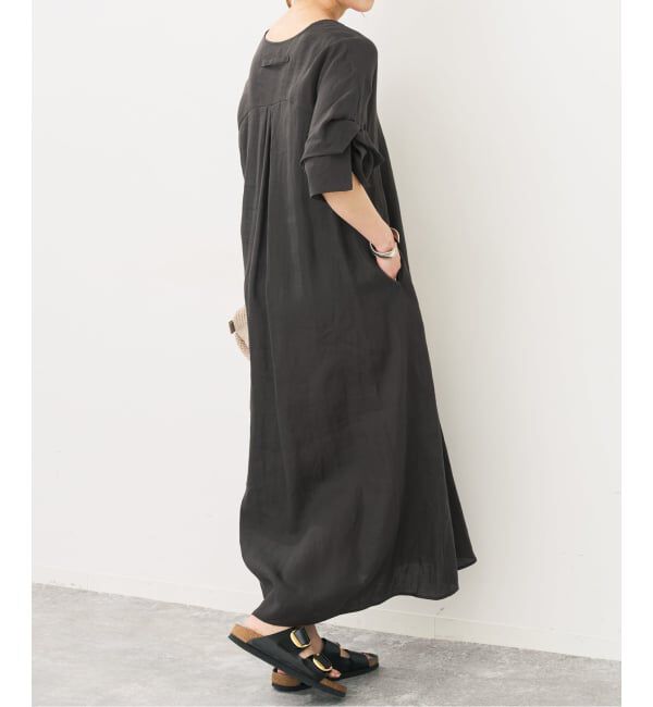 Spick and Span「TICCA リネンツイストスリーブワンピース」|ワンピース|
