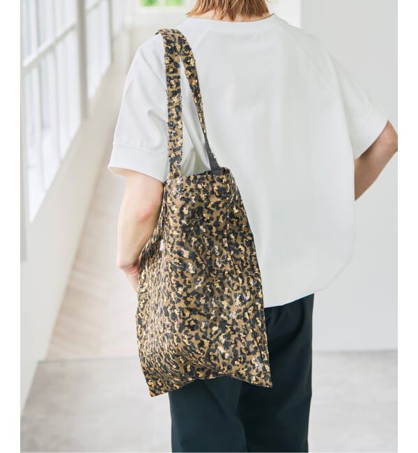 Spick and Span「Uhr / ウーア Sequin Leopard Tote」|トートバッグ|