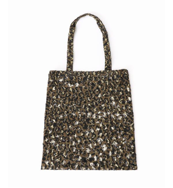 Spick and Span「Uhr / ウーア Sequin Leopard Tote」|トートバッグ|