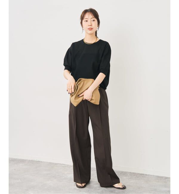 Spick and Span「ドライタッチドロストイージータックパンツ」|スラックス|