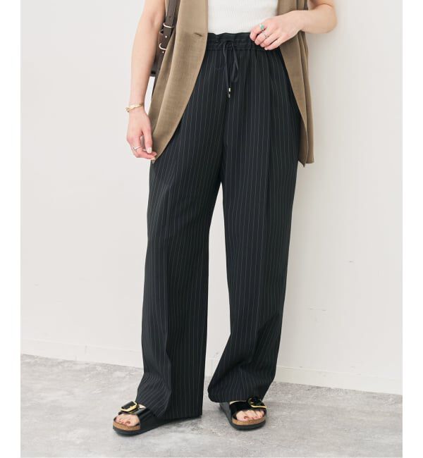 Spick and Span「ドライタッチドロストイージータックパンツ」|スラックス|