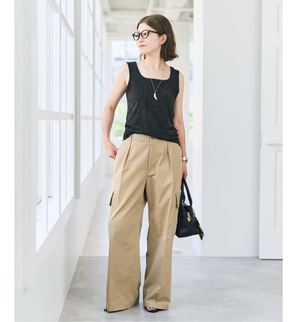 Spick and Span「コットンカーゴイージーパンツ」|カーゴ|