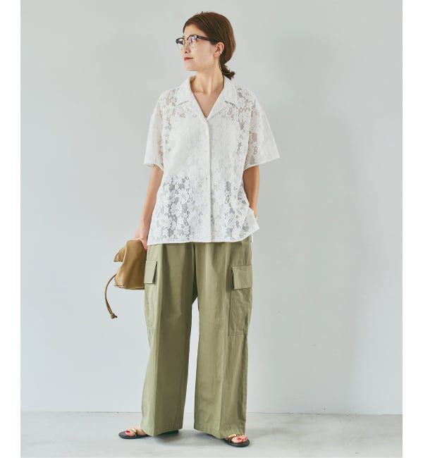 Spick and Span「コットンカーゴイージーパンツ」|カーゴ|