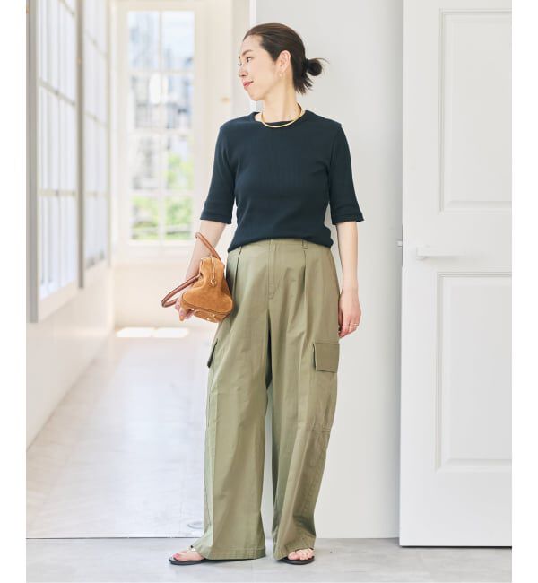 Spick and Span「コットンカーゴイージーパンツ」|カーゴ|