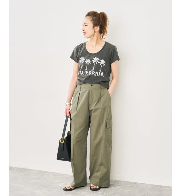 Spick and Span「コットンカーゴイージーパンツ」|カーゴ|