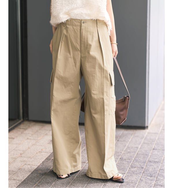 Spick and Span「コットンカーゴイージーパンツ」|カーゴ|