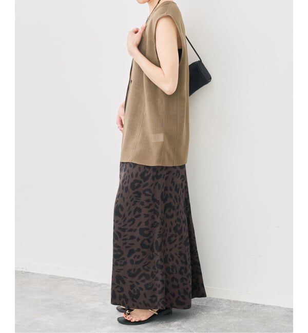 Spick and Span「レオパードサテンイージースカート」|スカート|