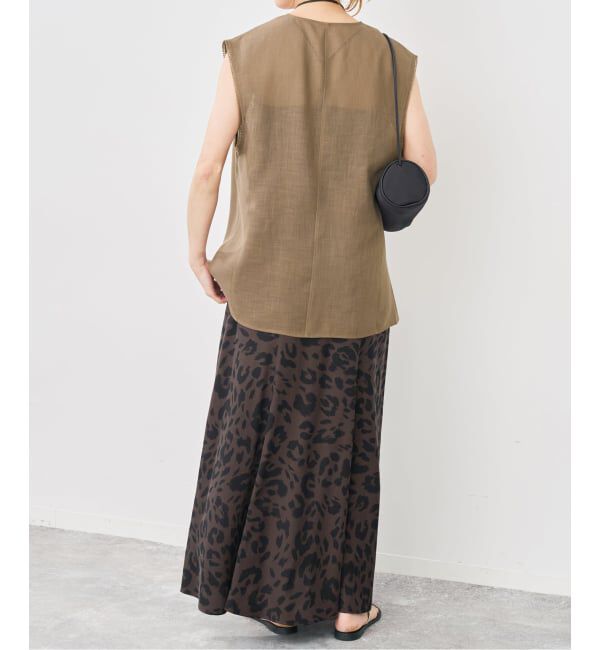 Spick and Span「レオパードサテンイージースカート」|スカート|