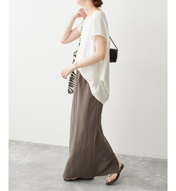 Spick and Span「《セットアップ可》スムースフィールイージースカート」|スカート|