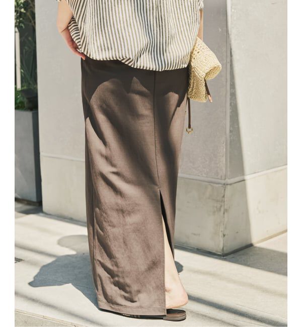 Spick and Span「《セットアップ可》スムースフィールイージースカート」|スカート|