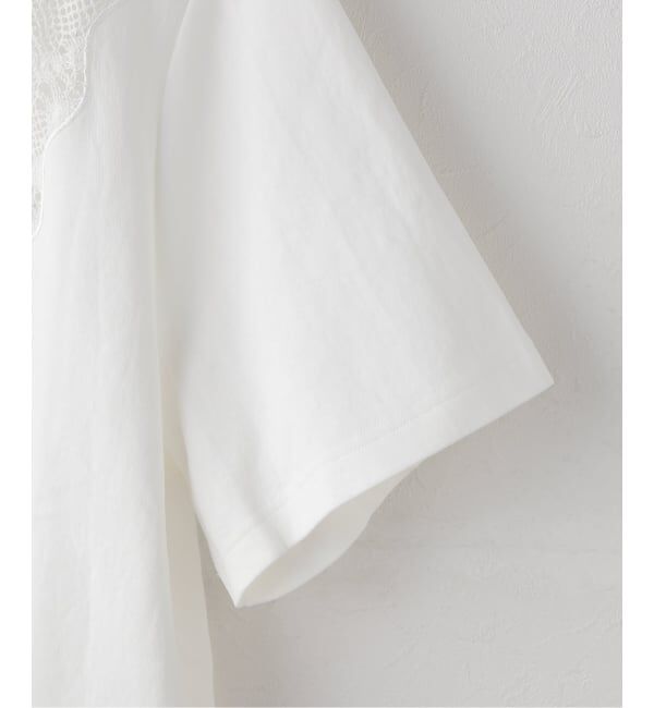 Spick and Span「《一部店舗+WEB限定》BERENICE. / べレニス TSHIRT COL ROND BRODERIE V」|Tシャツ・カットソー|