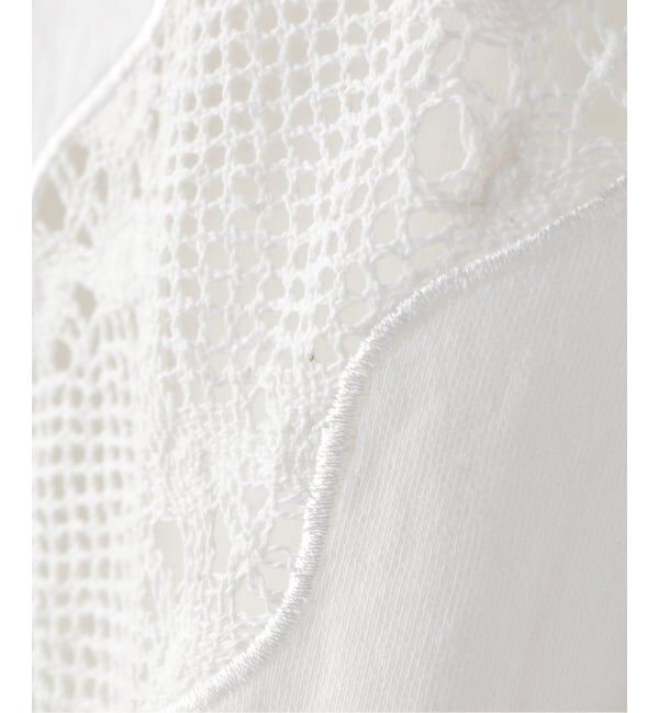 Spick and Span「《一部店舗+WEB限定》BERENICE. / べレニス TSHIRT COL ROND BRODERIE V」|Tシャツ・カットソー|