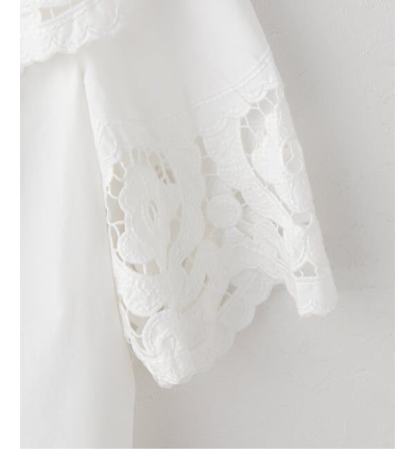 Spick and Span「《一部店舗+WEB限定》BERENICE. / べレニス CHEMISE MC COL CHALE BRODERIE」|シャツ・ブラウス|