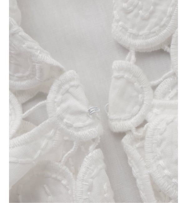 Spick and Span「《一部店舗+WEB限定》BERENICE. / べレニス CHEMISE MC COL CHALE BRODERIE」|シャツ・ブラウス|