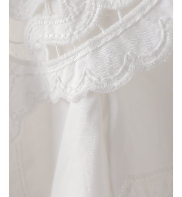 Spick and Span「《一部店舗+WEB限定》BERENICE. / べレニス CHEMISE MC COL CHALE BRODERIE」|シャツ・ブラウス|
