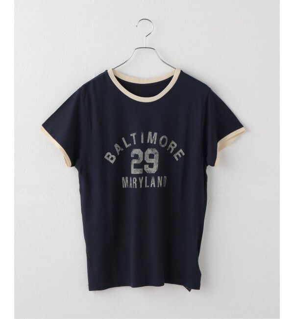 Spick and Span「カレッジトリムTシャツ」|Tシャツ・カットソー|