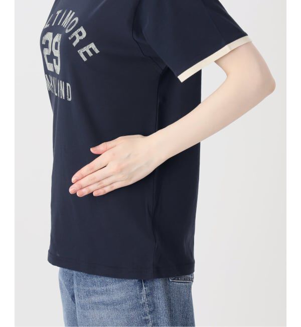 Spick and Span「カレッジトリムTシャツ」|Tシャツ・カットソー|