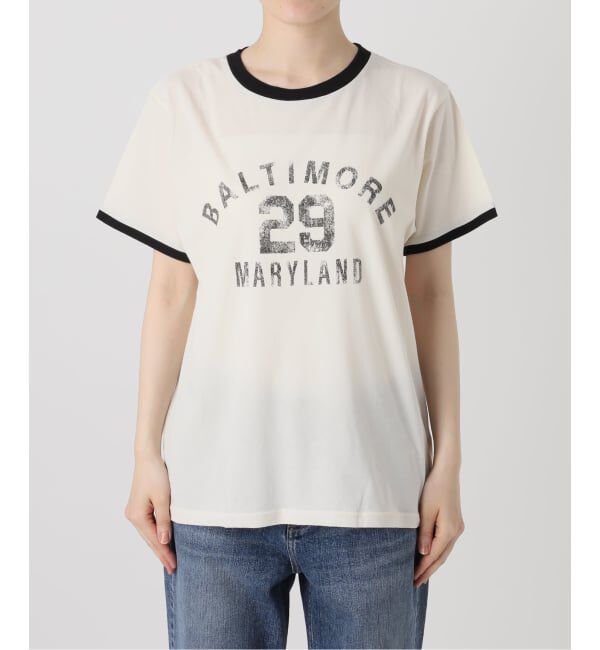 Spick and Span「カレッジトリムTシャツ」|Tシャツ・カットソー|