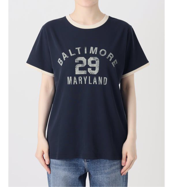 Spick and Span「カレッジトリムTシャツ」|Tシャツ・カットソー|