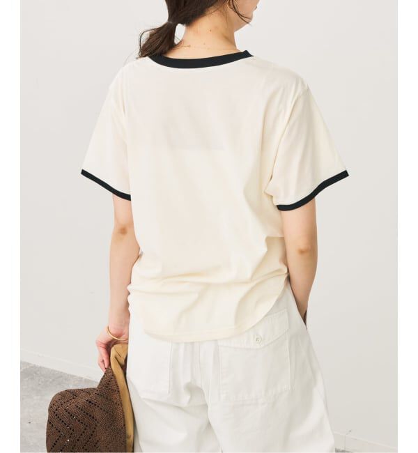 Spick and Span「カレッジトリムTシャツ」|Tシャツ・カットソー|