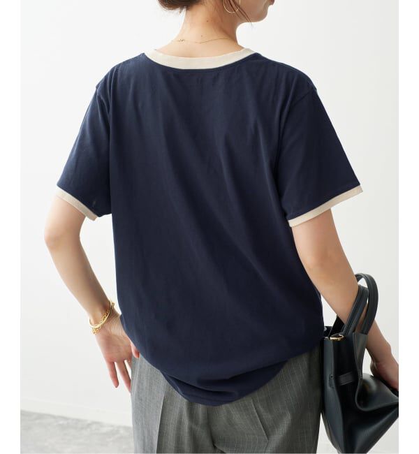 Spick and Span「カレッジトリムTシャツ」|Tシャツ・カットソー|