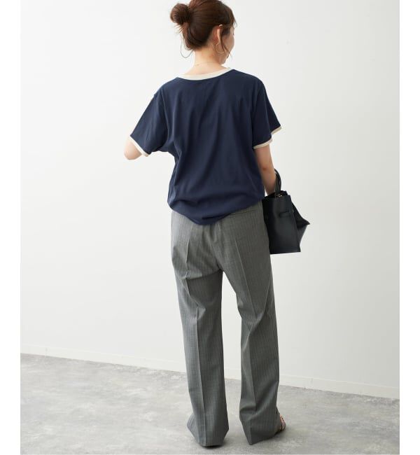 Spick and Span「カレッジトリムTシャツ」|Tシャツ・カットソー|