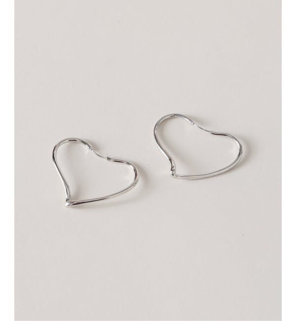 Spick and Span「EO / イオ TWIST HEART HOOP PIERCE」|ピアス|シルバー