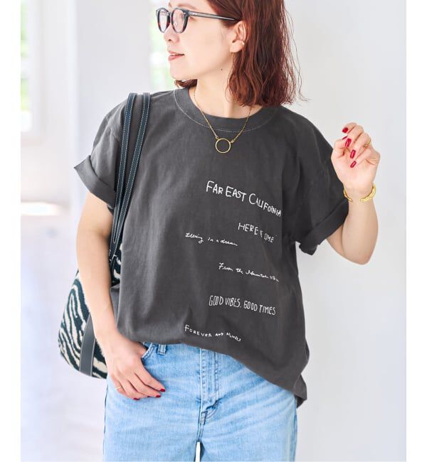 Spick and Span「AUTHEN / オーセン EAST EM SS T-SHIRT」|Tシャツ・カットソー|ブラック A