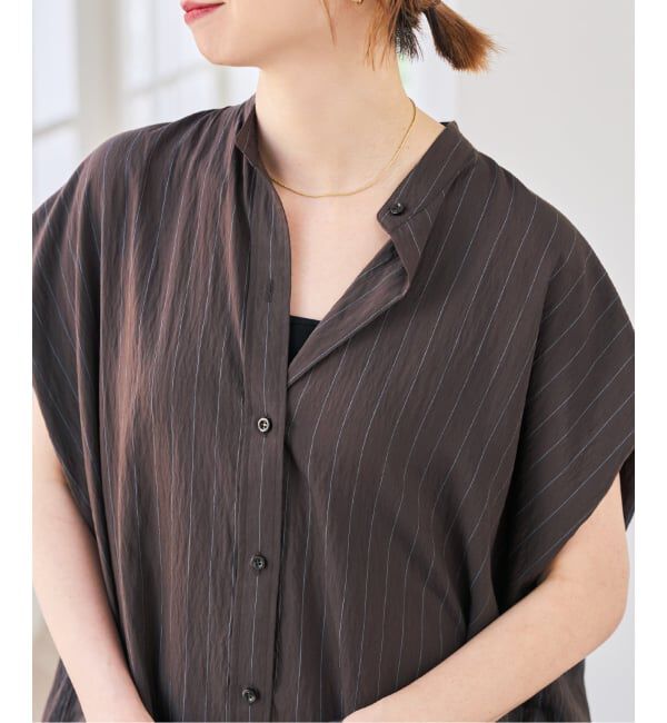 Spick and Span「《別注カラー有り》MARSALAストライプシャツワンピース」|ワンピース|