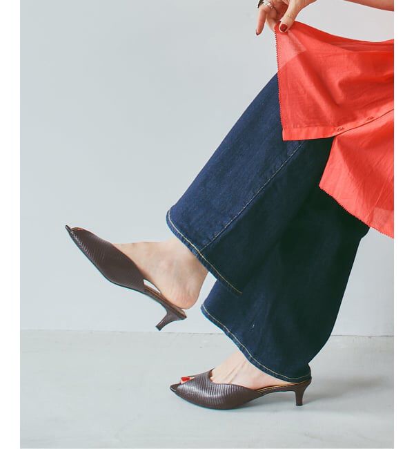 Spick and Span「Spick & Span オープントゥミュール」|パンプス|