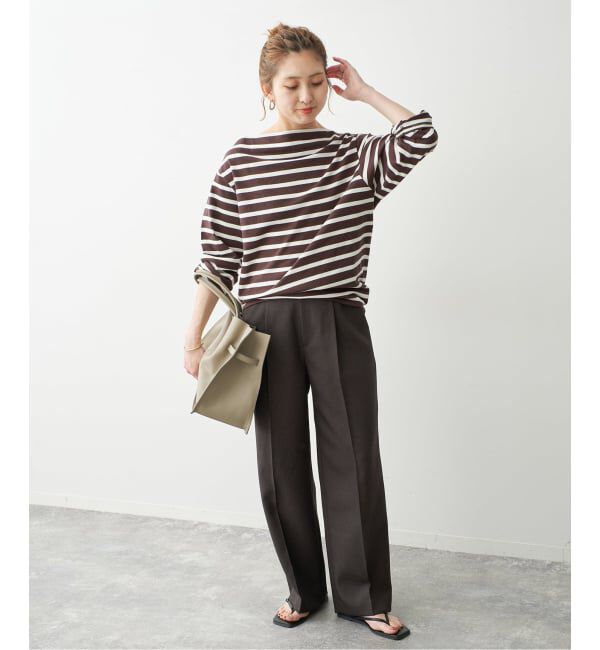 Spick and Span「ボートネックロングスリーブTシャツ」|Tシャツ・カットソー|