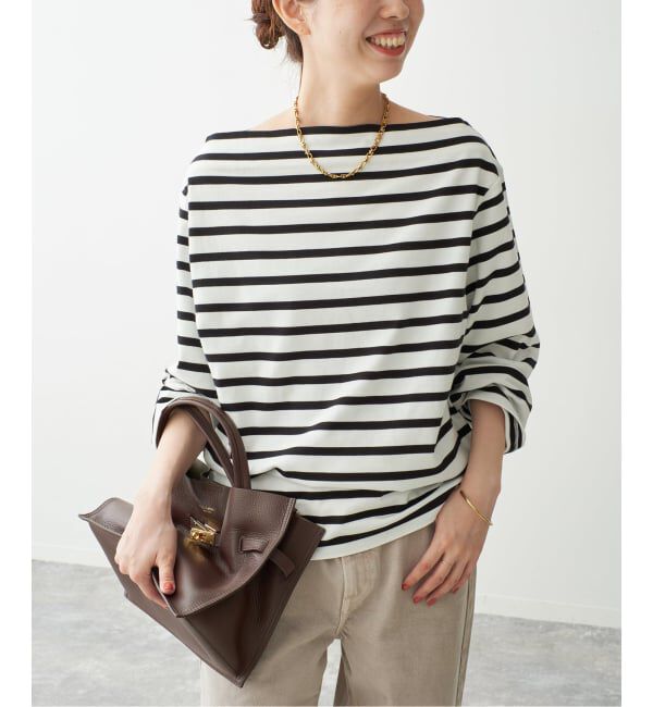 Spick and Span「ボートネックロングスリーブTシャツ」|Tシャツ・カットソー|