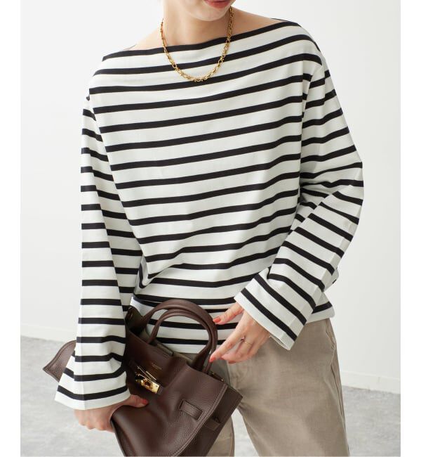 Spick and Span「ボートネックロングスリーブTシャツ」|Tシャツ・カットソー|