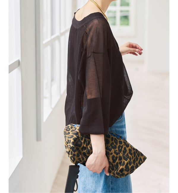 Spick and Span「シアーVネックカーディガン」|カーディガン|