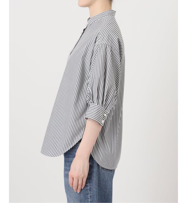 Spick and Span「《WEB限定 / 追加2》パールボタンギャザースリーブシャツ」|シャツ・ブラウス|