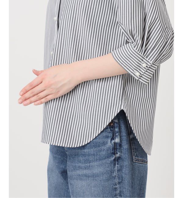 Spick and Span「《WEB限定 / 追加2》パールボタンギャザースリーブシャツ」|シャツ・ブラウス|