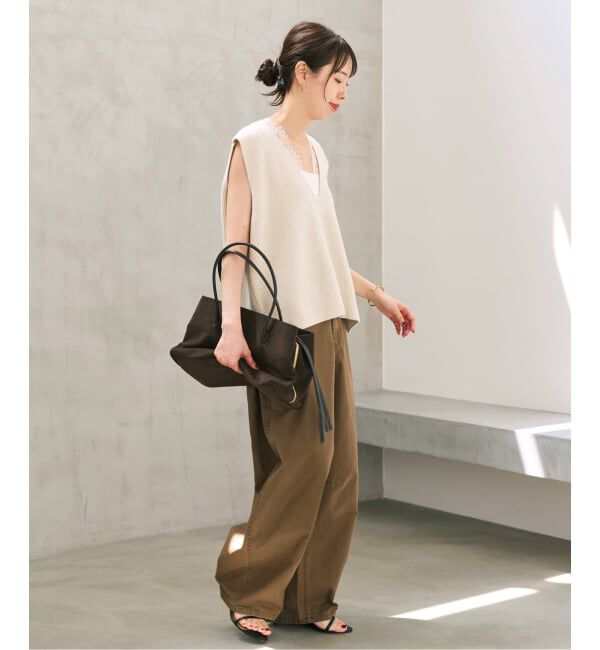 Spick and Span「《一部店舗+WEB限定予約》レースニットベスト」|ニット・セーター|