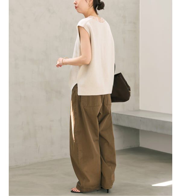 Spick and Span「《一部店舗+WEB限定予約》レースニットベスト」|ニット・セーター|