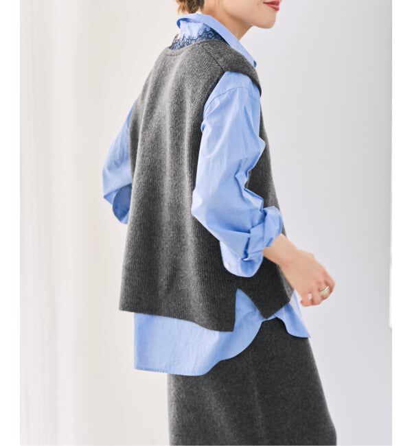 Spick and Span「《一部店舗+WEB限定予約》レースニットベスト」|ニット・セーター|