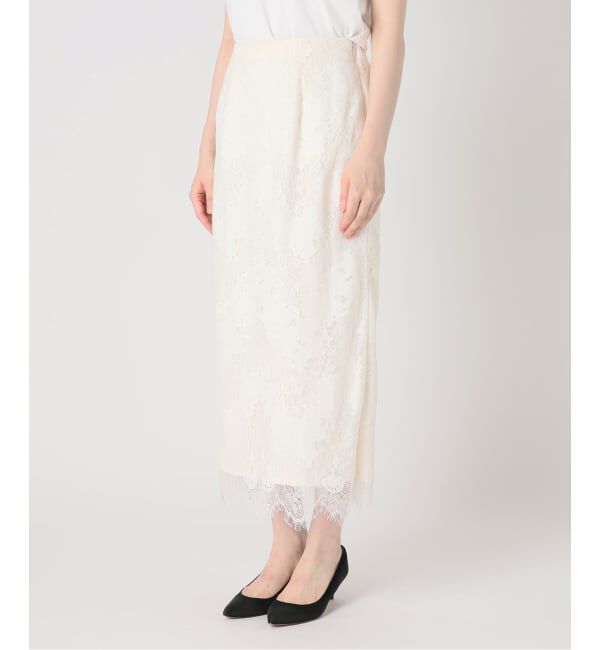 Spick and Span「《予約》レースイージータイトスカート」|スカート|