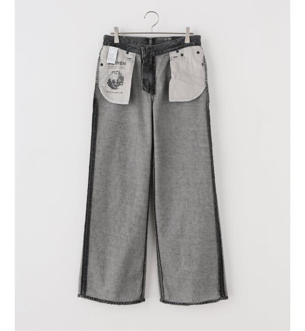 Spick and Span「AUTHEN / オーセン LAUREL WIDE BK」|デニム|