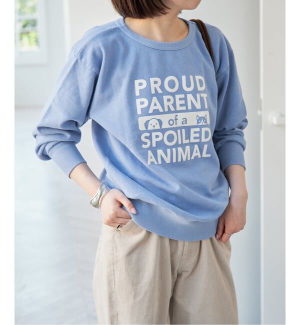 Spick and Span「《予約》Mixta /ミクスタ CREW NECK SWEAT クルーネックスウェット」|スウェット・ジャージ|ブルー C