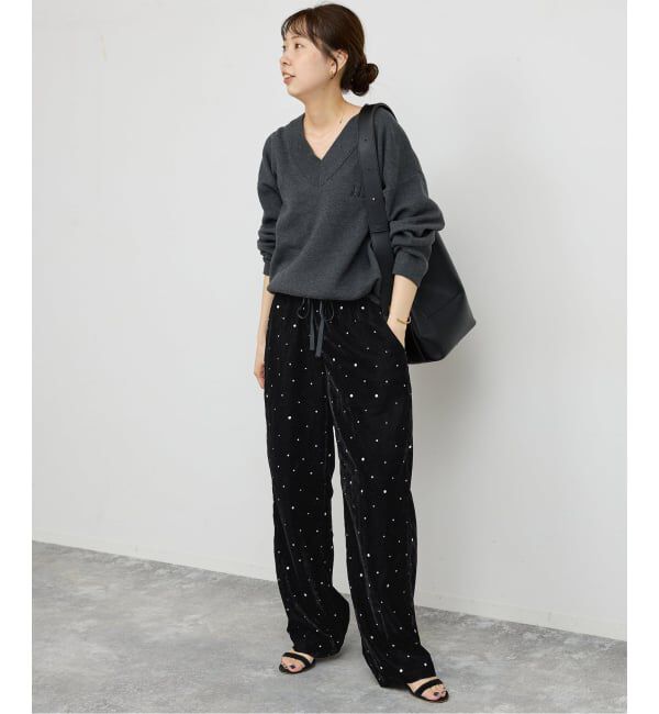 Spick and Span「《WEB限定 / 追加》VIAN / ヴィアン グリッターベルベットイージーパンツ」|その他|