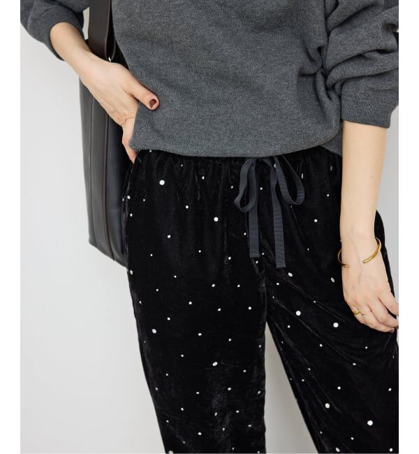 Spick and Span「《WEB限定 / 追加》VIAN / ヴィアン グリッターベルベットイージーパンツ」|その他|