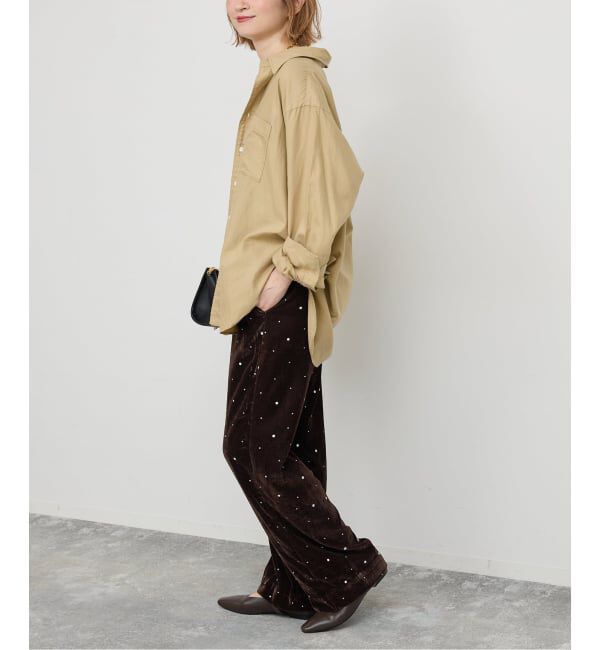 Spick and Span「《WEB限定 / 追加》VIAN / ヴィアン グリッターベルベットイージーパンツ」|その他|